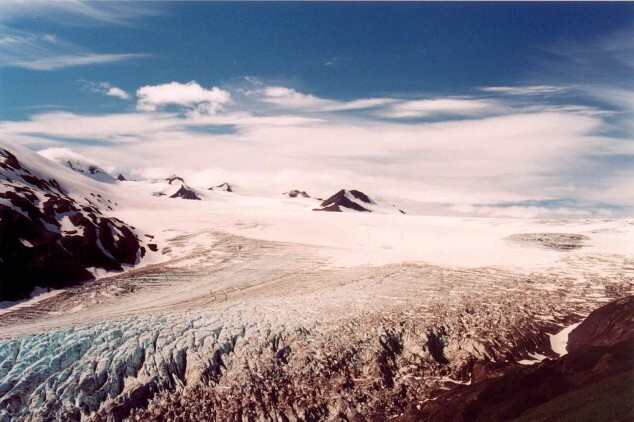 020 Exit Glacier-pohled na Harding Icefield 