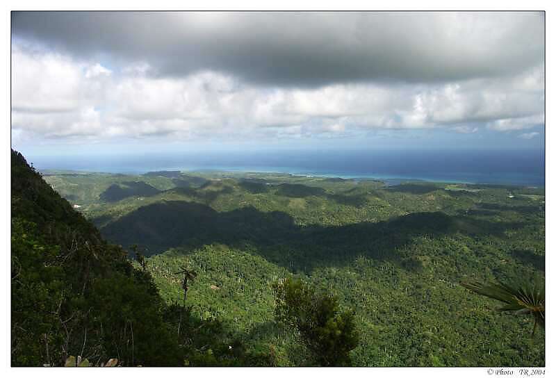 266 pohled z El Yunque, Atlantik 