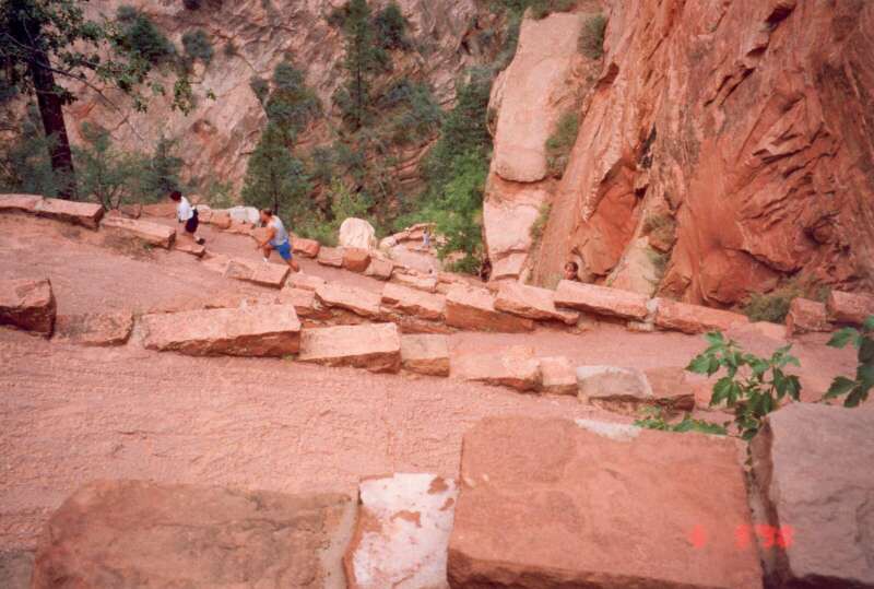 117 Cesta na vrchol Angels Landing, Zion NP, Utah 